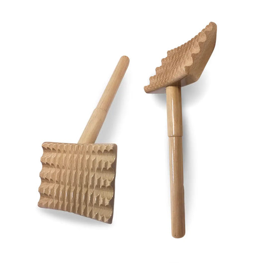 PowerKube – Træmassagehammer til maderoterapi