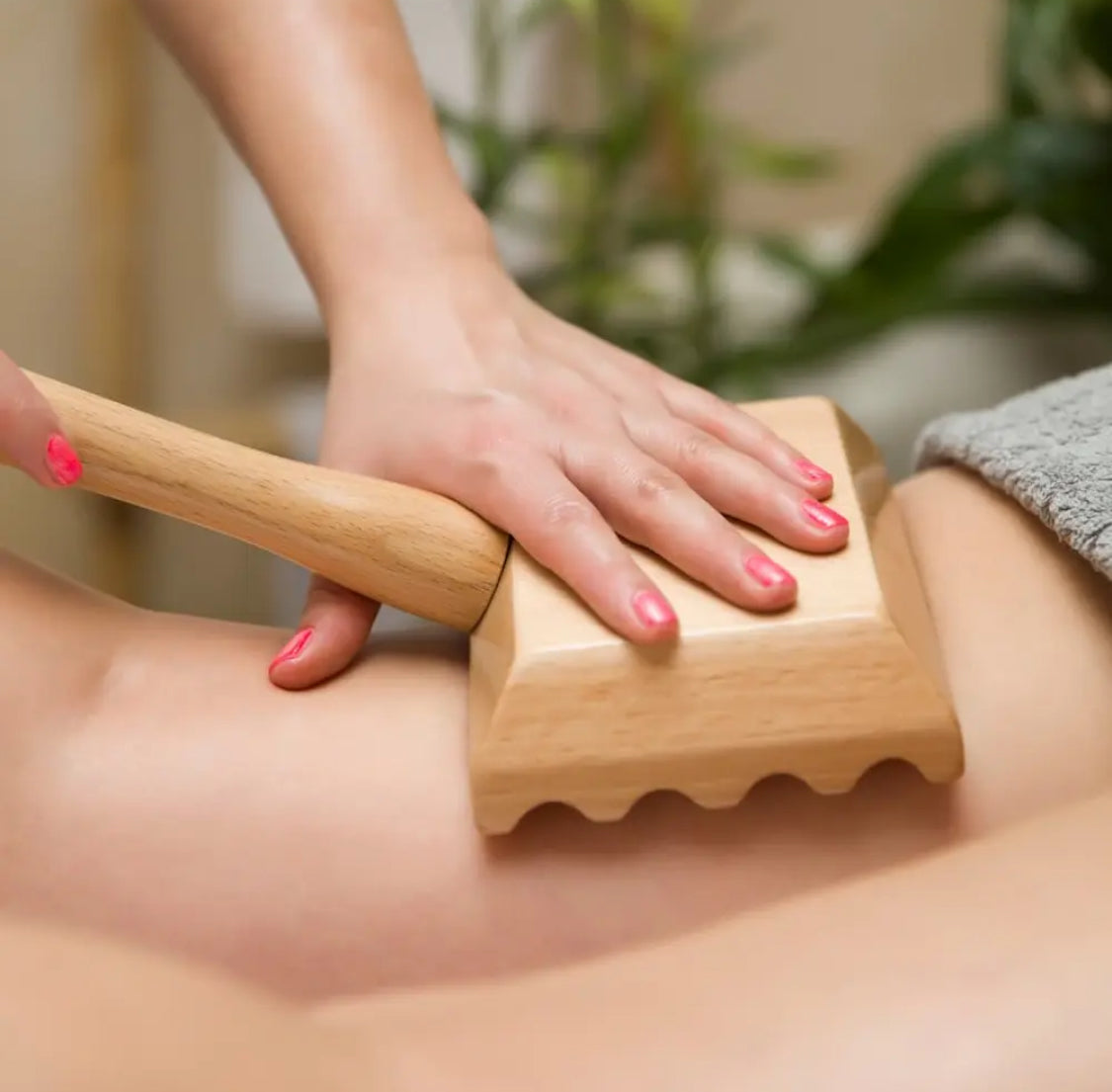 PowerKube – Træmassagehammer til maderoterapi