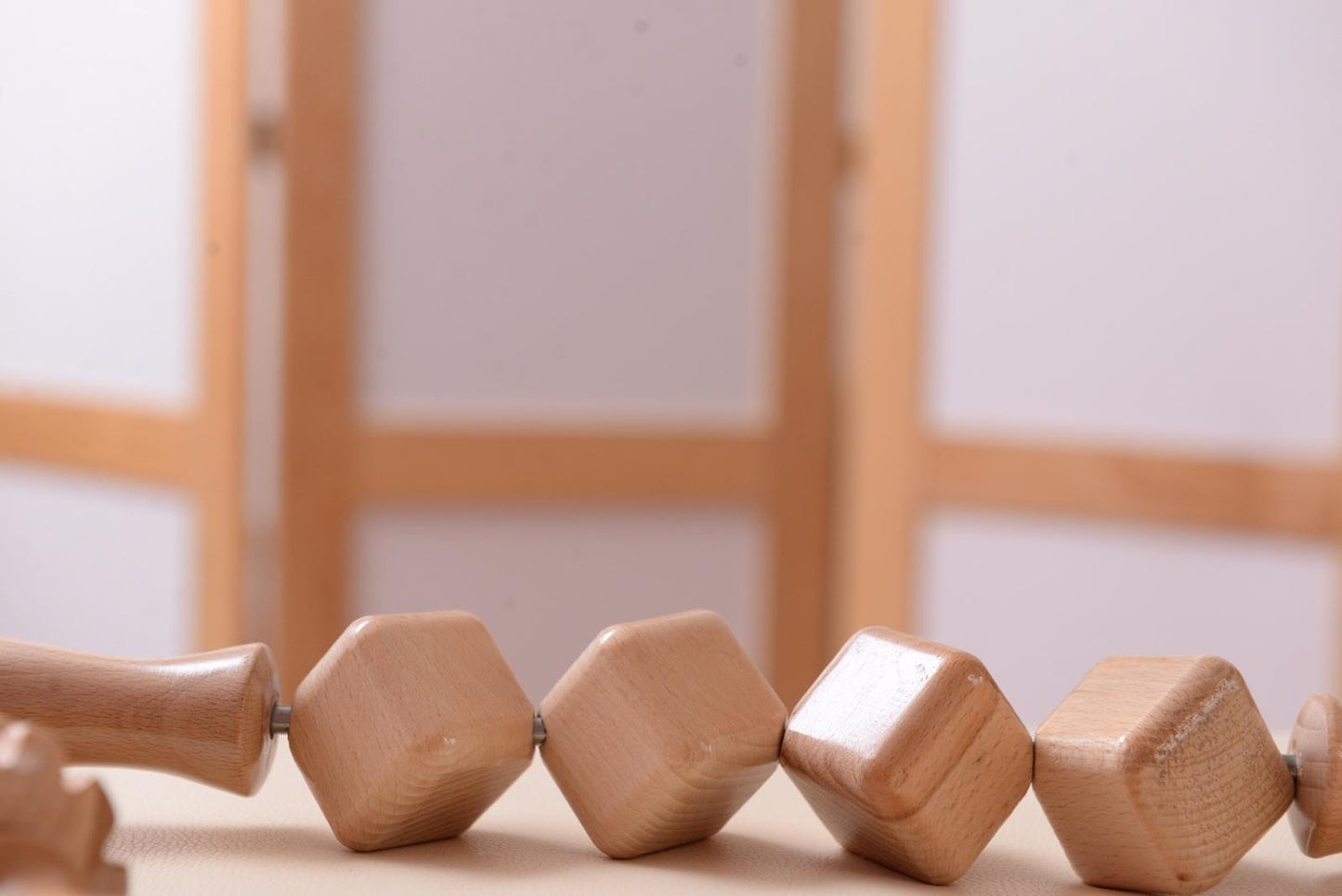 Wooden Massager Rolling Pin Cubes